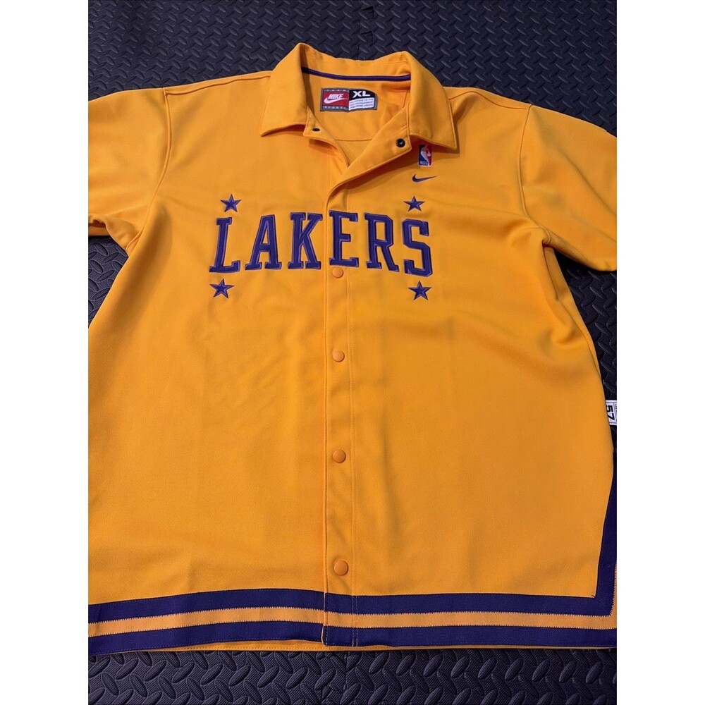 Authentic Nike Los Angeles Lakers NBA Jacket XL Shooting Shirt Warm Up Jersey